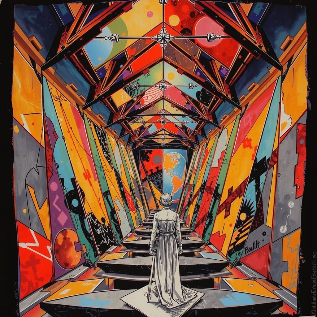 Etched Sketch of an Artist's Sketch