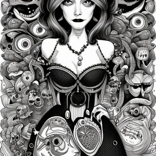 Monochrome Portrait in Joe Fenton Style