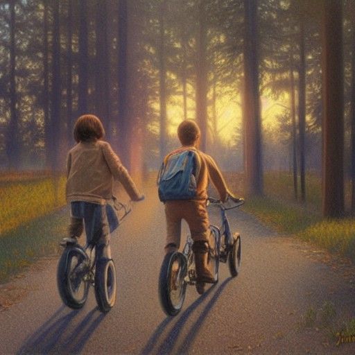 Eerie Stranger Things Inspired Oil Painting