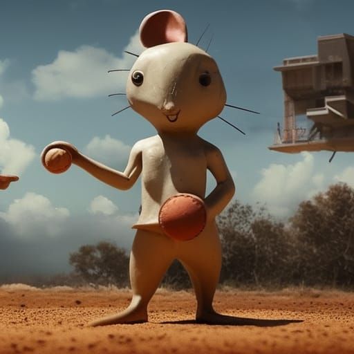 Sci-Fi Baseball with Extraterrestrial Mice