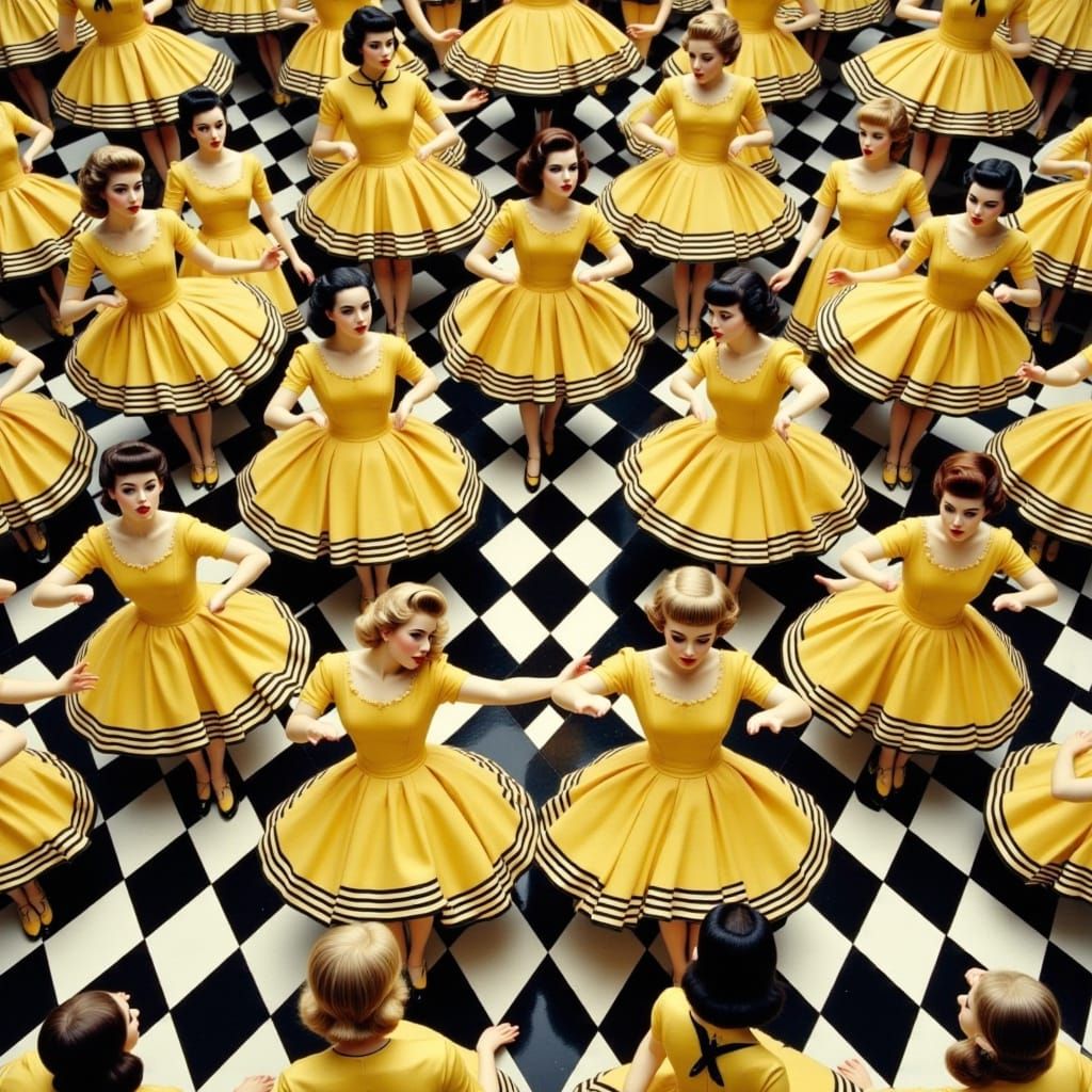 Retro Stepford Wives Dance in Perfect Harmony