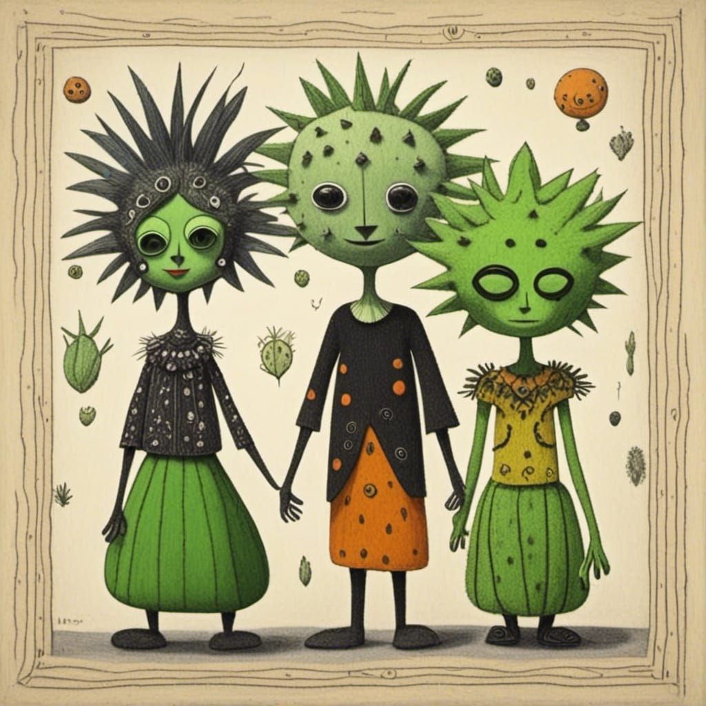 Cactus Person Generated by AI