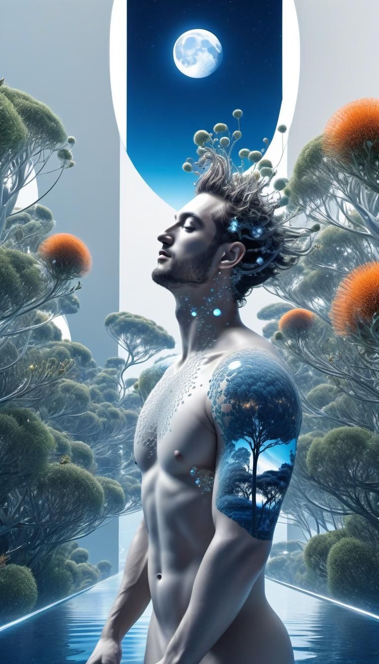 Futuristic Space City with Steampunk Elements