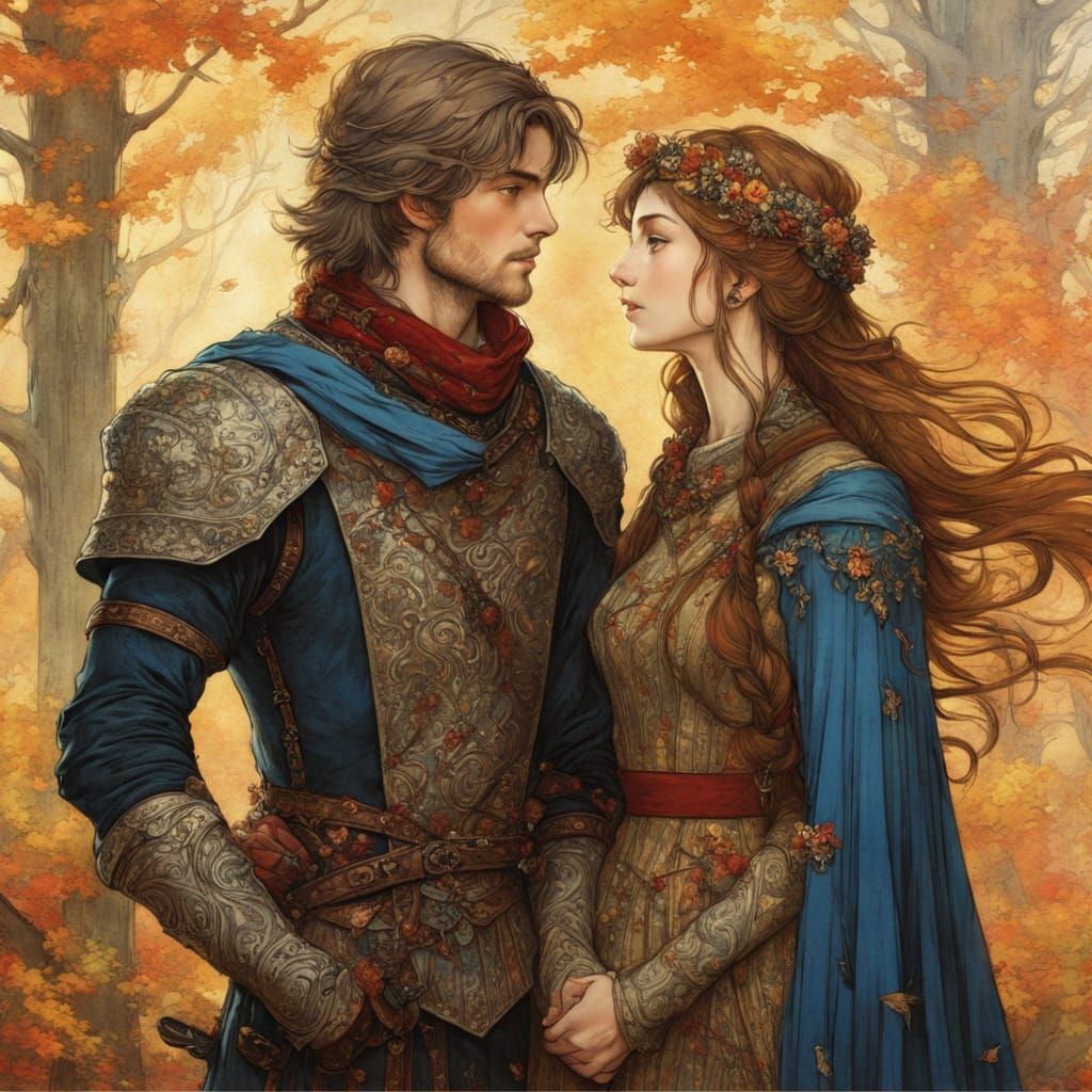 Medieval Autumn Meeting in Anime Style