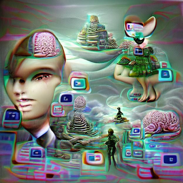 Abstract Digital Art: Mind Erasure Concept