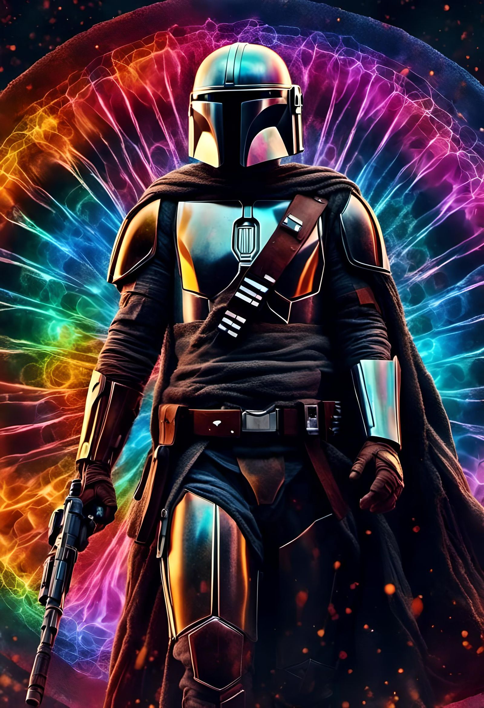 "Tye-dye Mandalorian"