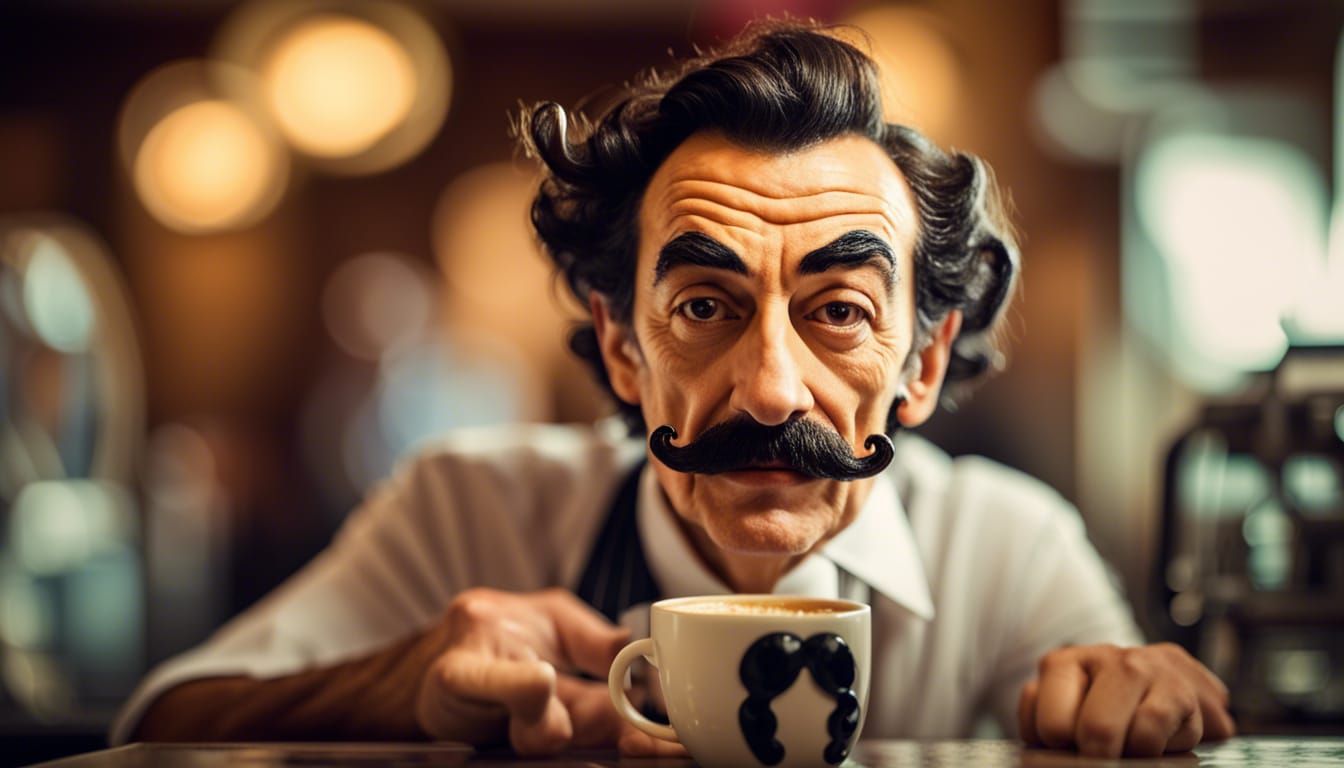 Whimsical Barista Creates Latte Art