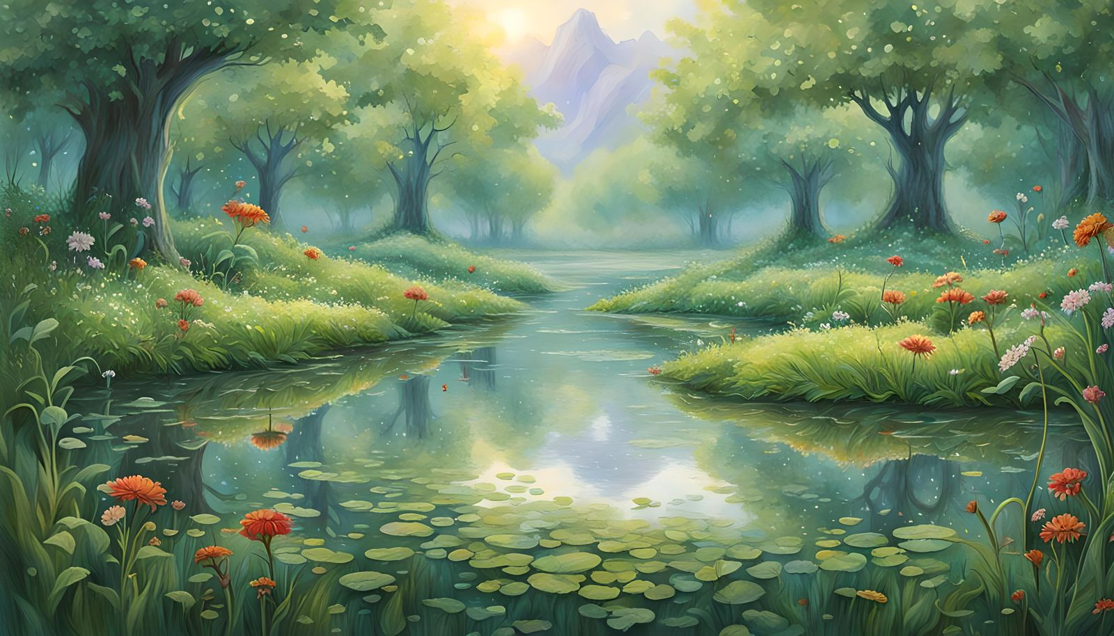 Fragile Dewdrop Reflects a Miniature World