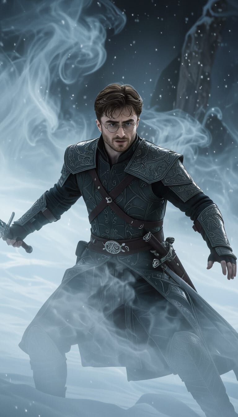 Mystical Knight in Dreamlike Battle, Cinematic 8K