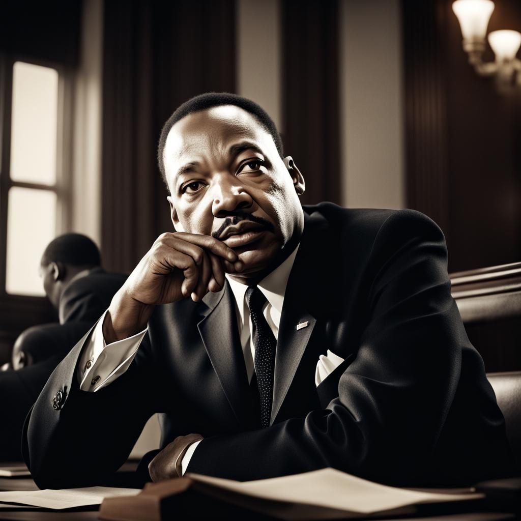 Martin Luther King Jr: International Spy, Hyperrealistic Por...