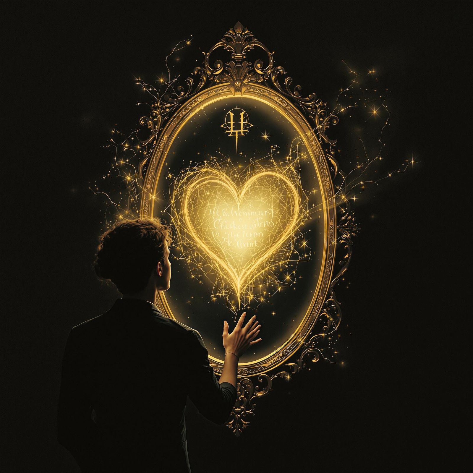 Ethereal Encounter in a Mystic's Chamber