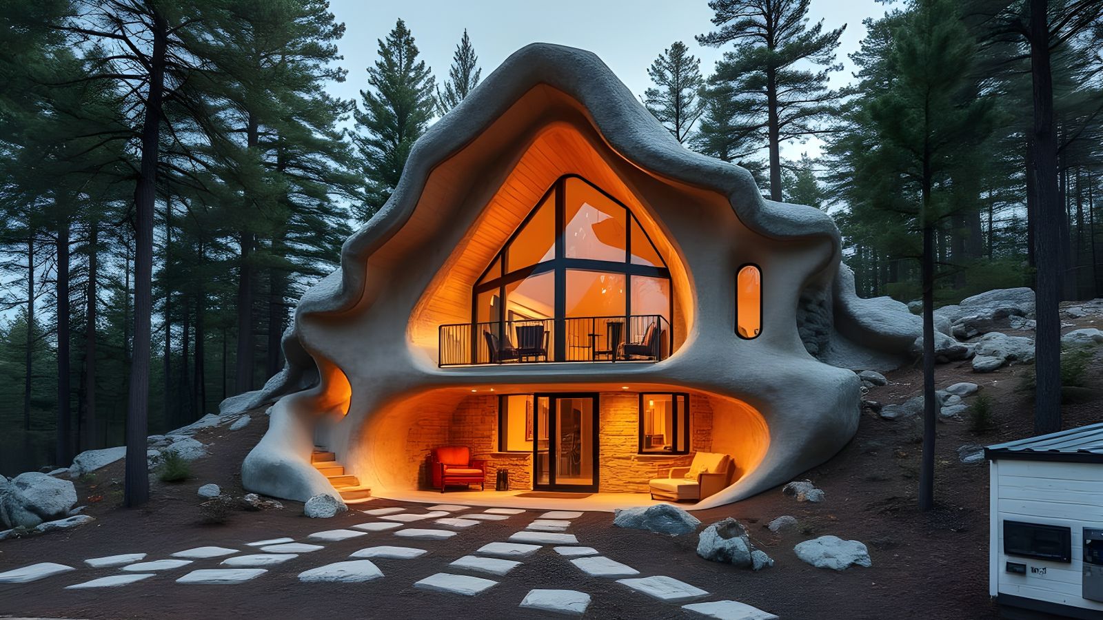 Enchanting Geode House in a Magical Landscape