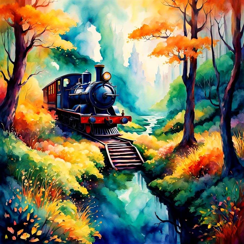 Surreal Forest Portal Unfolds from Canon DSLR in Whimsical F...