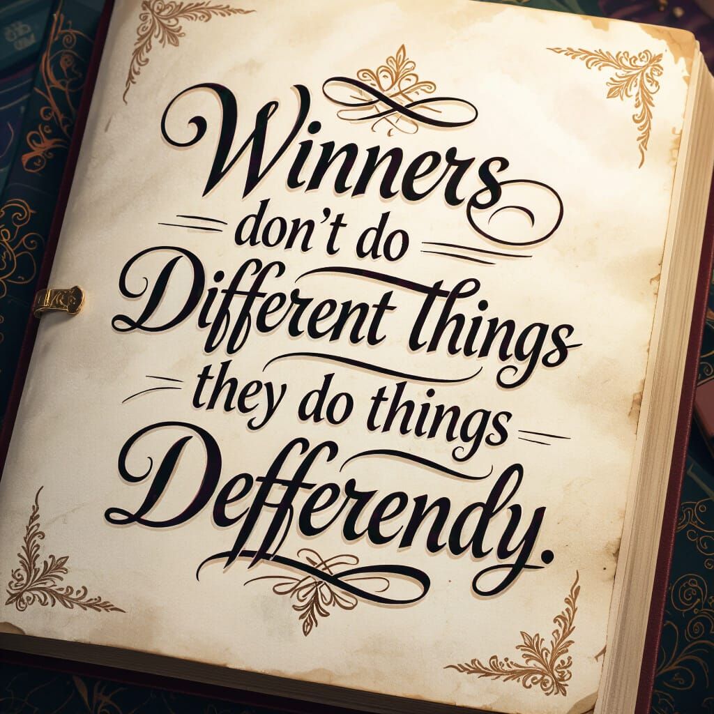 Inspirational Book Quote With Soft Glow