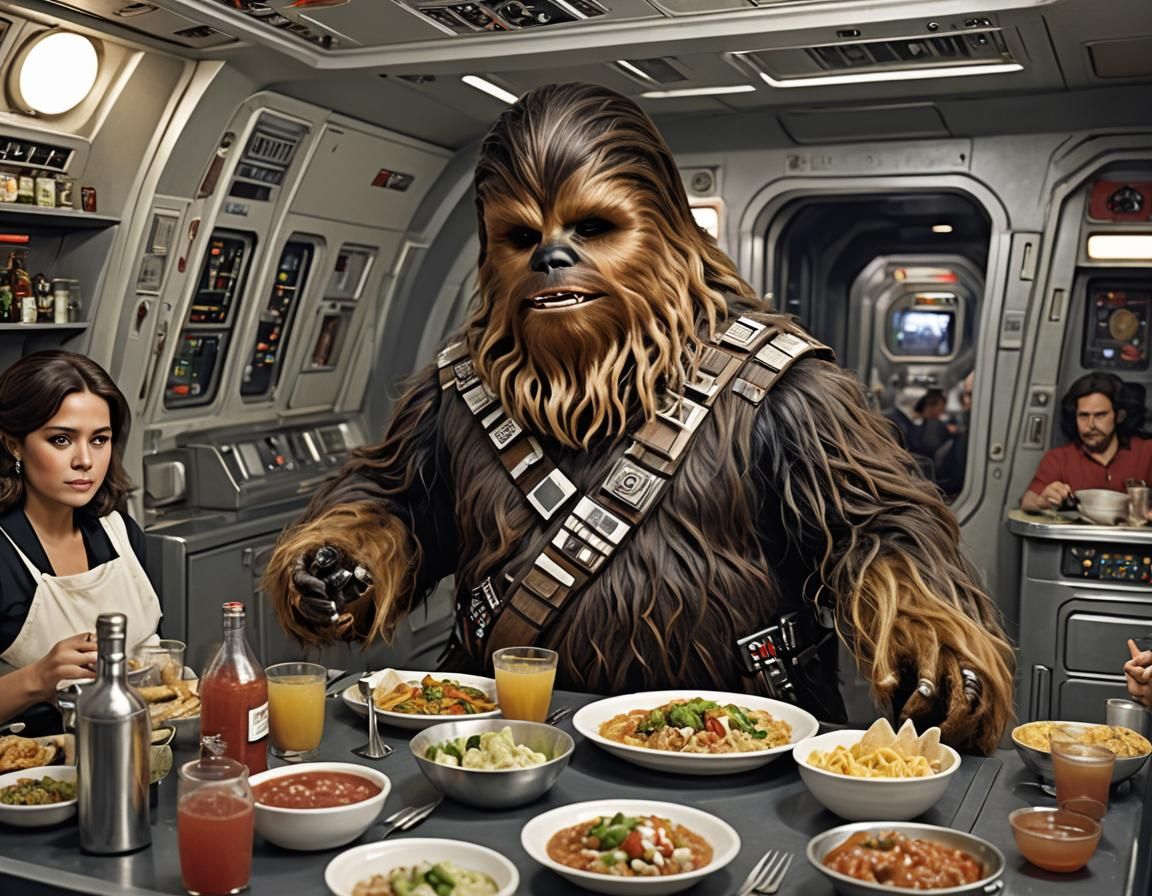 Wookiee Chef Serves Mexican Food in Space