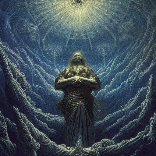 Nautical Scene in Gustave Doré Style