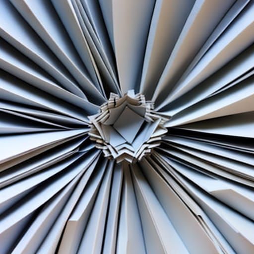 Intricate Paper Sculptures: Origami Papercraft in 8K