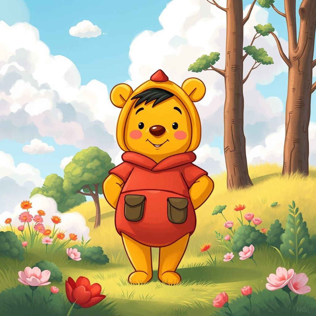 Winnie the Pooh Costume in Hundred Acre Wood