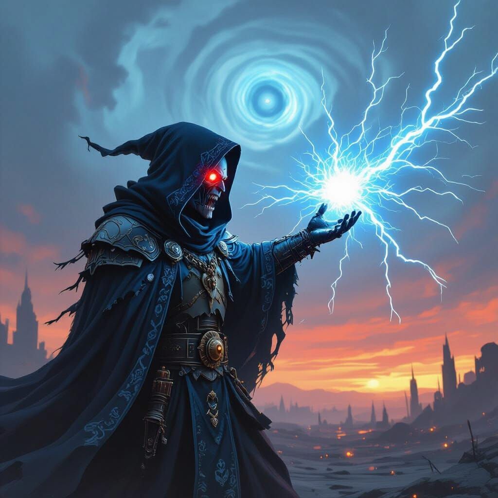 Warhammer 40k Chaos Psyker Unleashes Warp Lightning