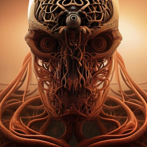 Dystopian Insect in Dark Surrealist Style