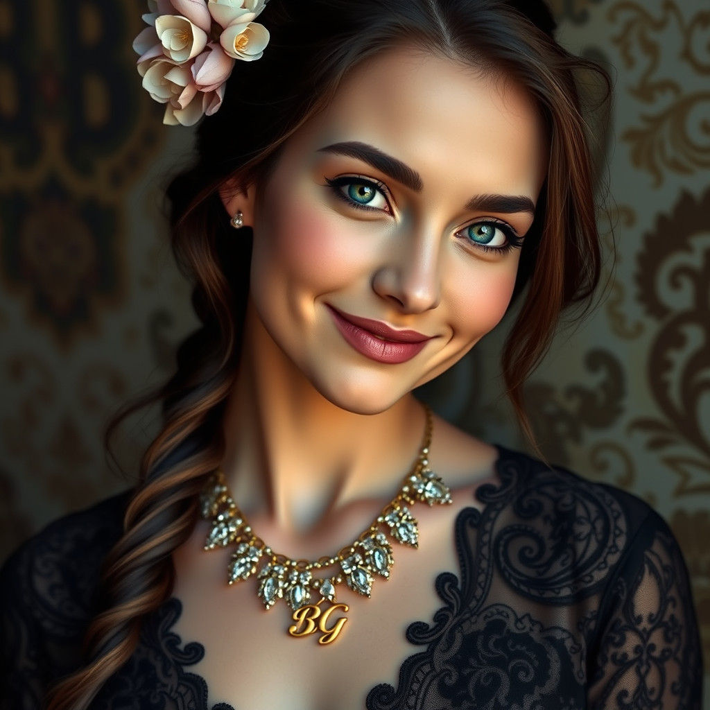 Stunning Spanish Woman with Blue Eyes in 8k