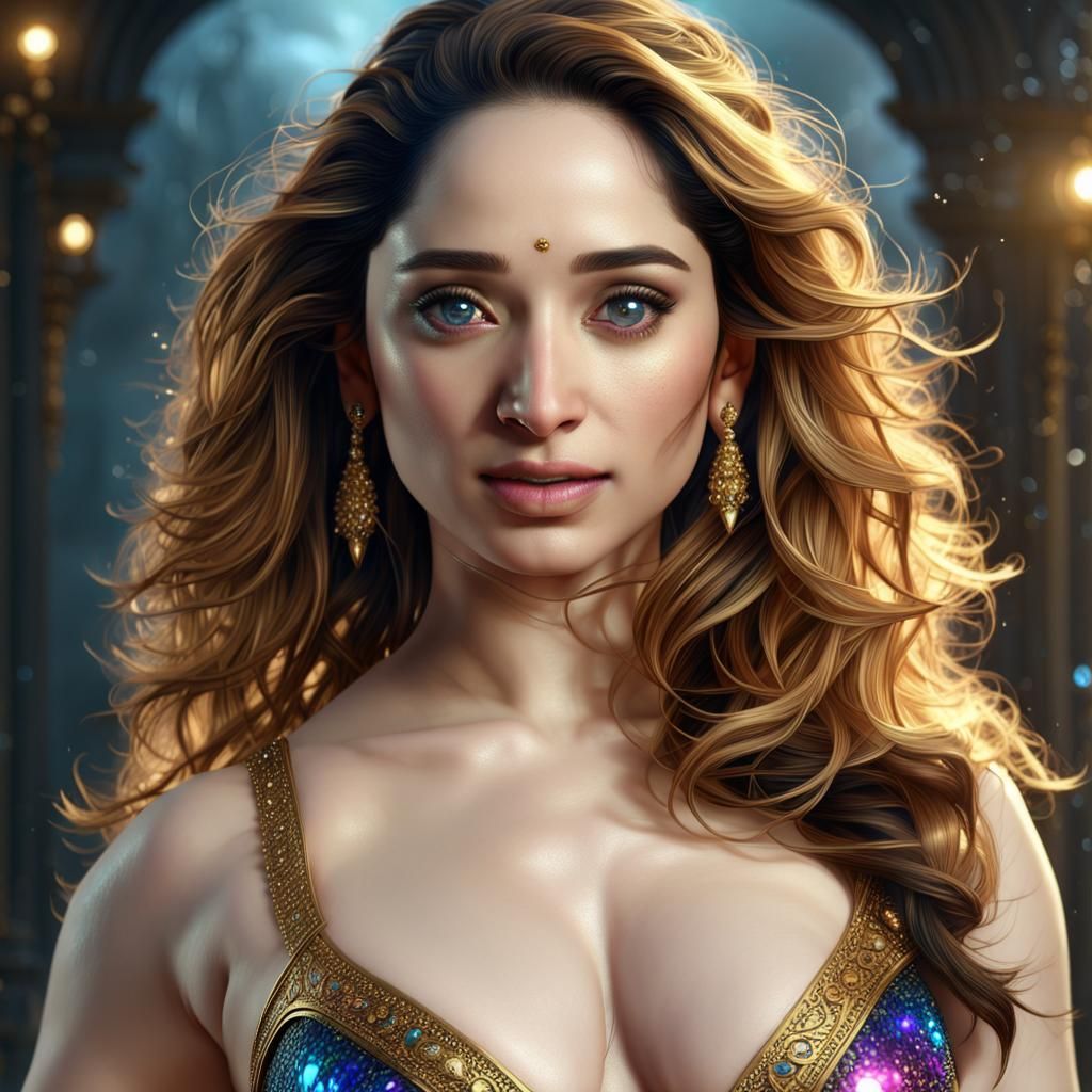 Beautiful Indian Woman with Crystal Eyes