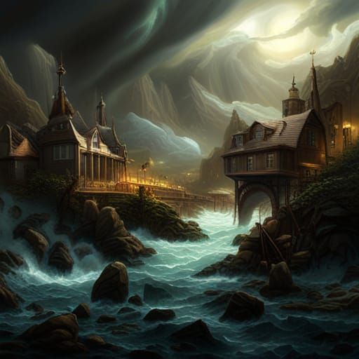 Epic Dramatic Digital Matte Painting