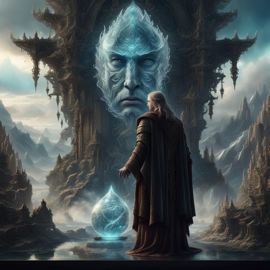 The Glass God: Epic Fantasy Digital Painting
