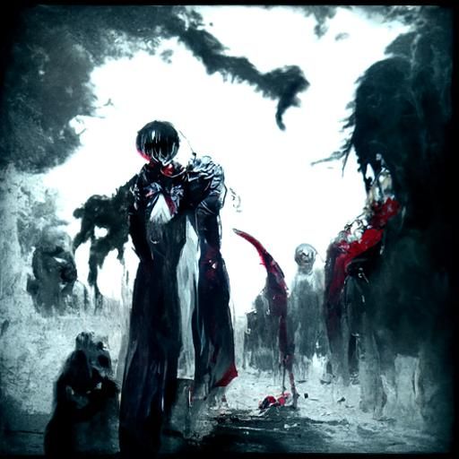 Tokyo Ghoul Blood Horror in Gothic Style