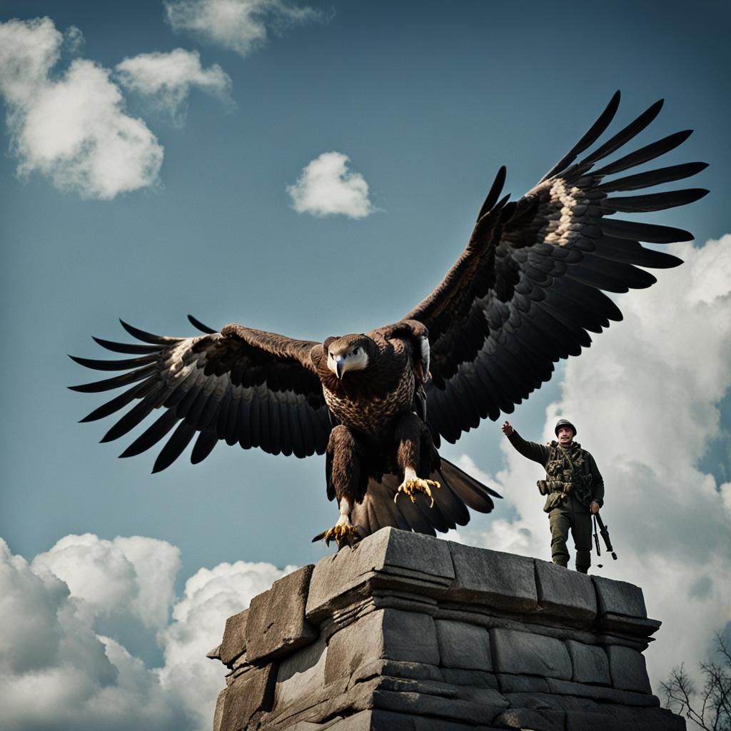Epic Portrait of Tadeusz Kościuszko with Eagle