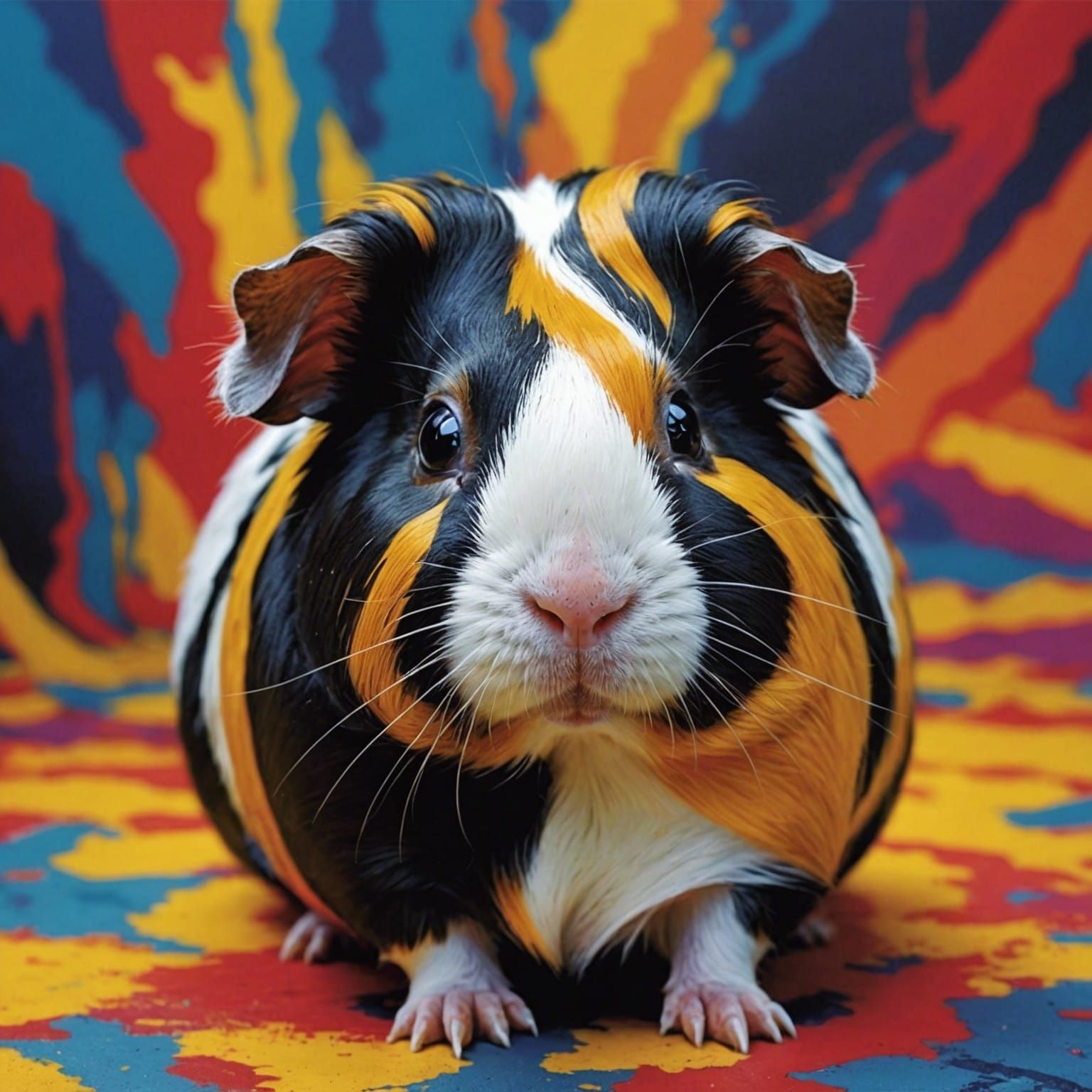 Guinea Pig in Dreamlike Expressionist Style