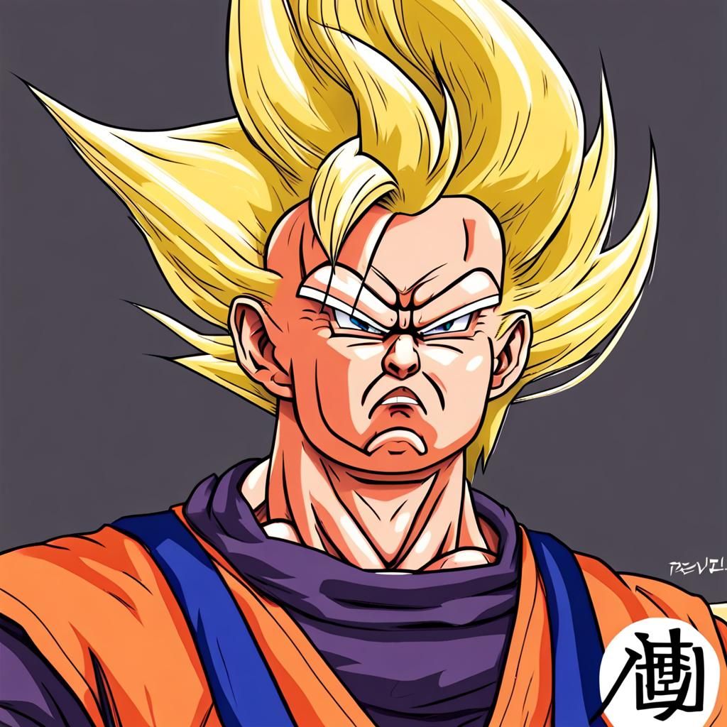 Donald Trump as Dragon Ball Z Anime Character