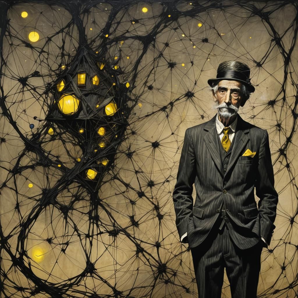 Surreal Firefly Fantasy World in Mixed Artistic Styles