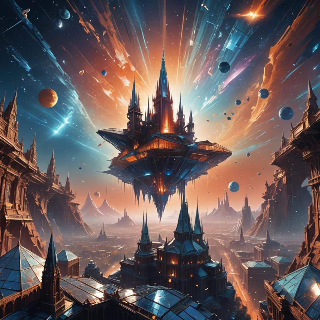 Crystal Palace in Space Inspired by John Harris