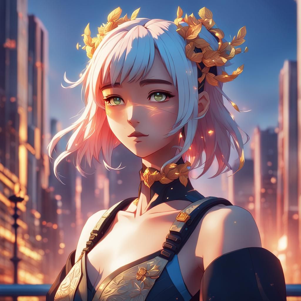 Anime Influencer Portrait in 3D Anime Style