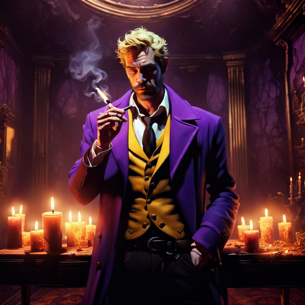 John Constantine in Spooky Candlelit Room