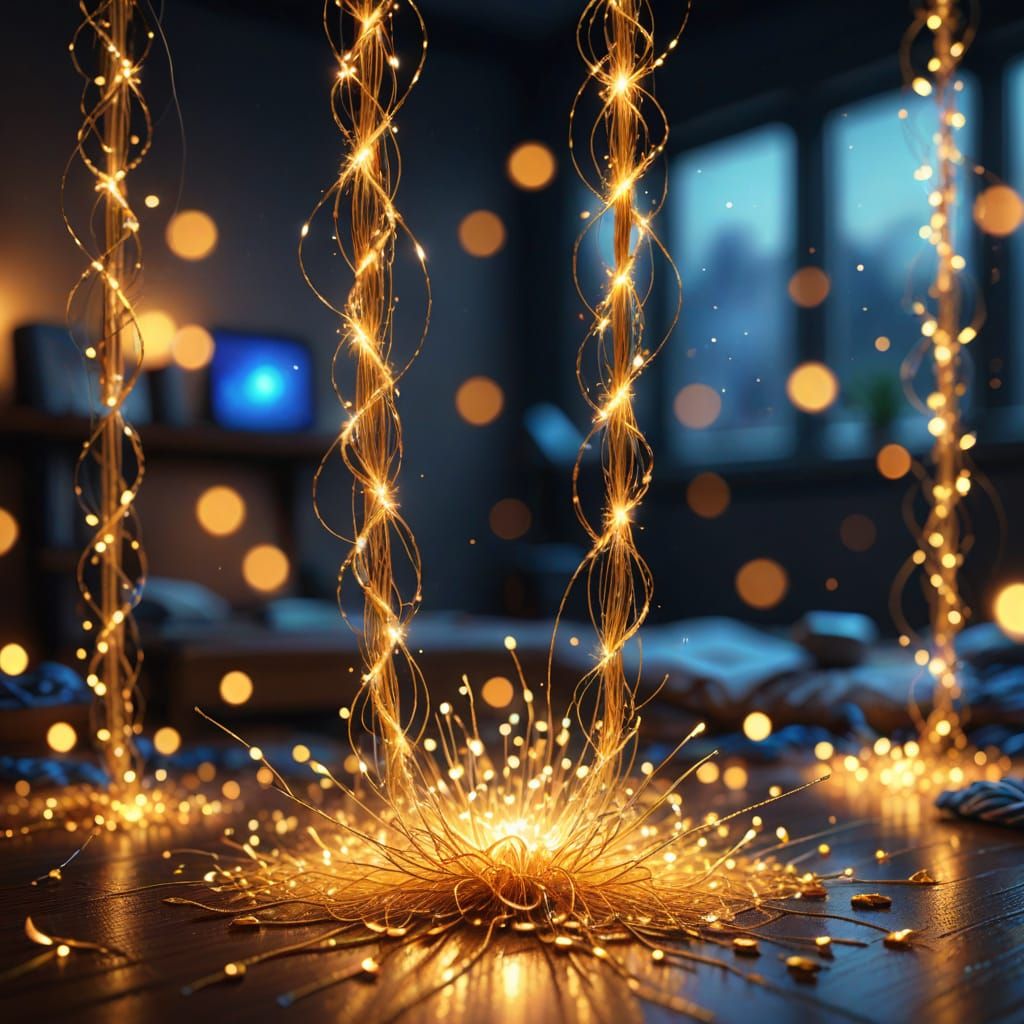 Sparkling Light in a Dreamlike Fantasy Art