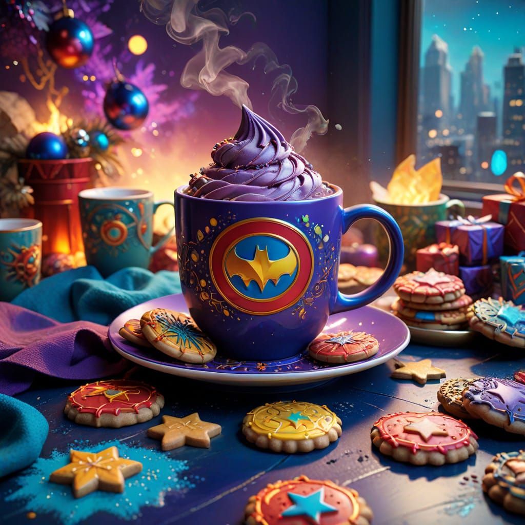 Super Heroes Celebrate Christmas with Festive Cheer