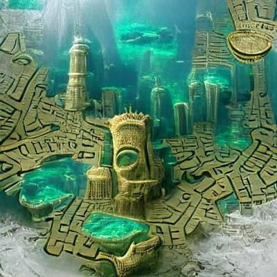 AI Interpretation of The Lost City of Atlantis