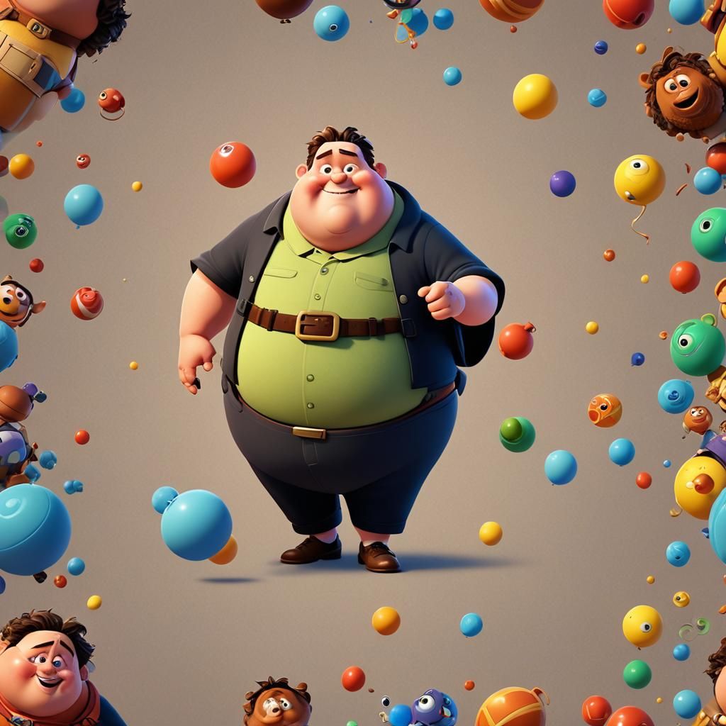 Reimagined Pixar-Style Noah Character in Vibrant Colors