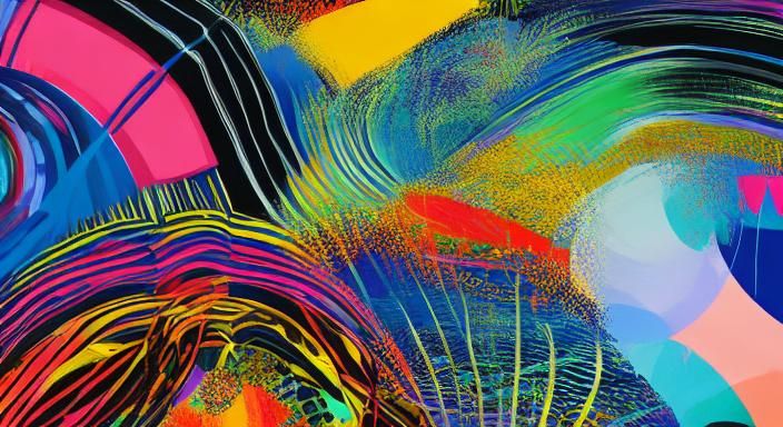 Kaleidoscopic Garden in Surrealist Style