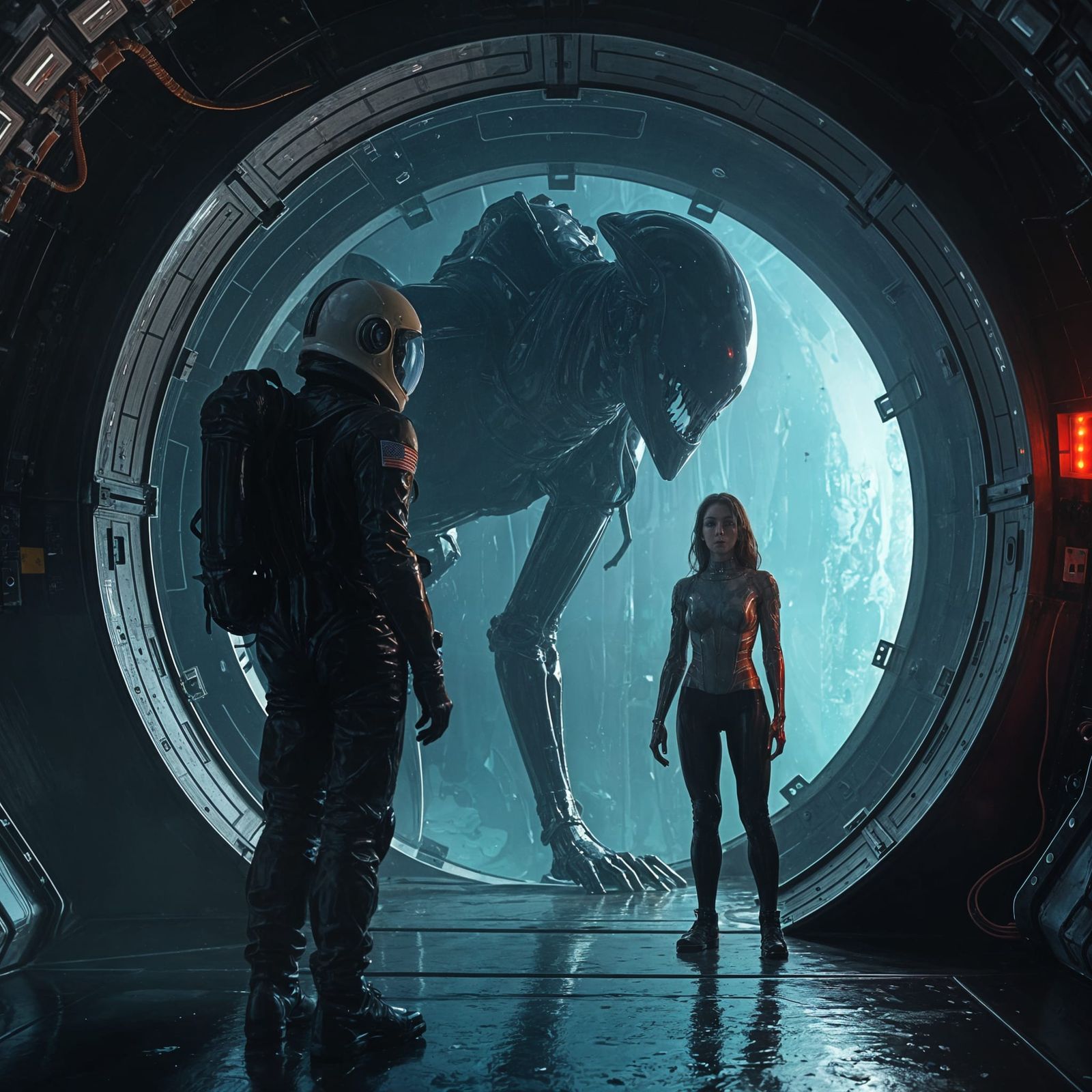 Terrifying Alien Lurks in Spaceship Depths