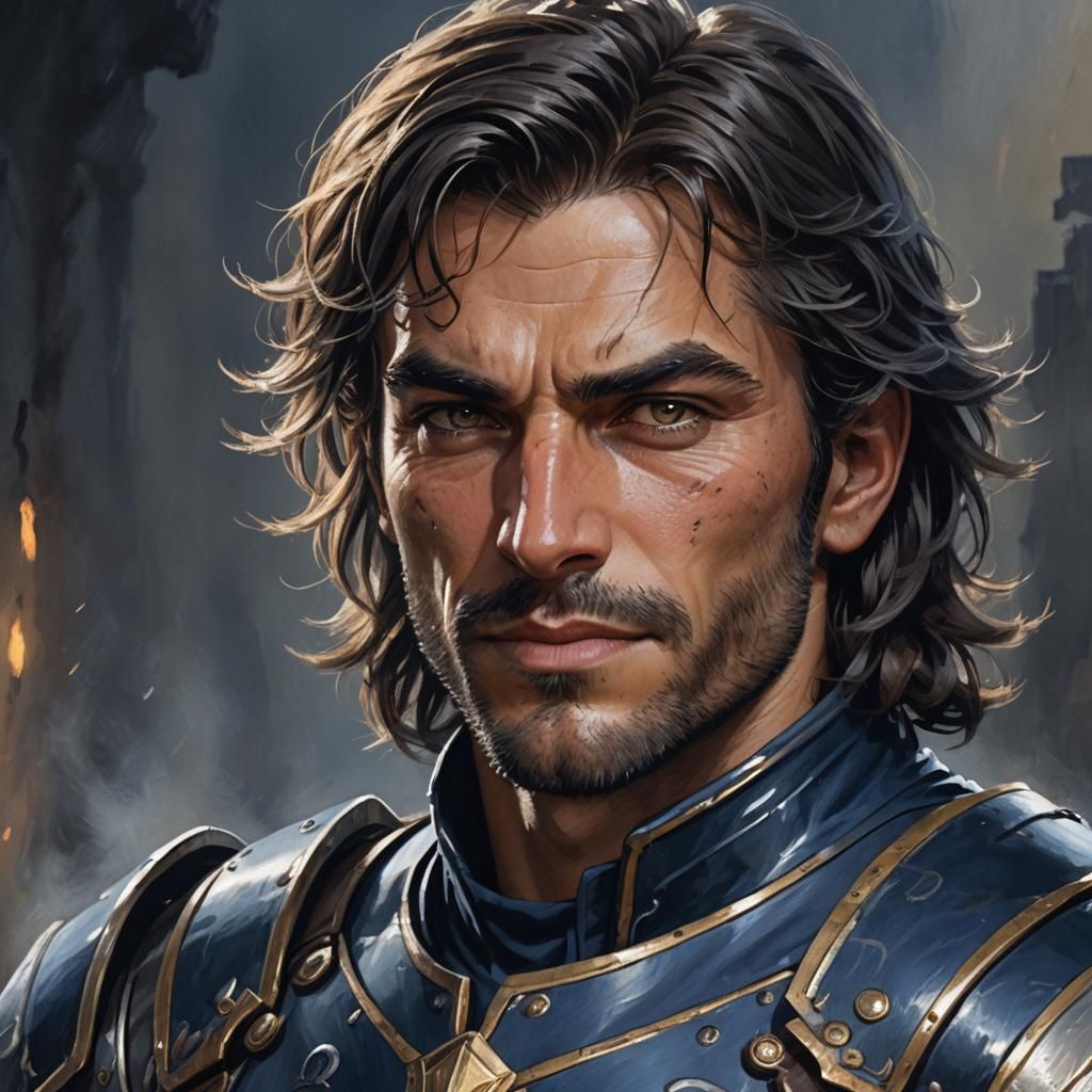 Fantasy Rogue Portrait with Dramatic Lighting