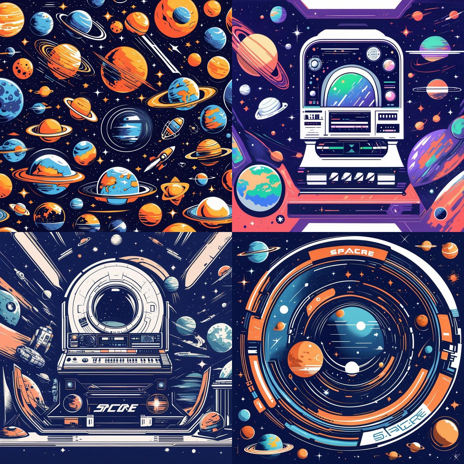 Abstract Spacecore AI Image