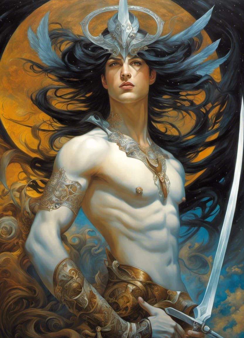 Honkai Star Rail: Erotic Male Figure in Acrylic Style