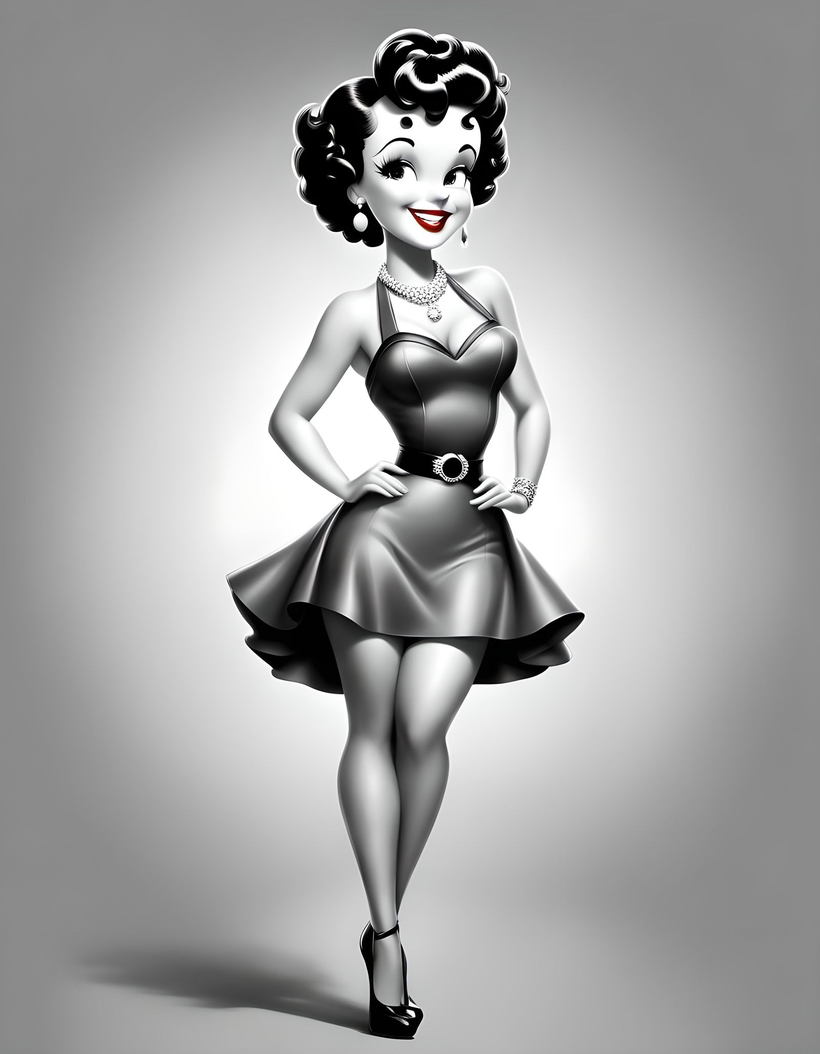 Betty Boop as 1950s Anime Pin-Up