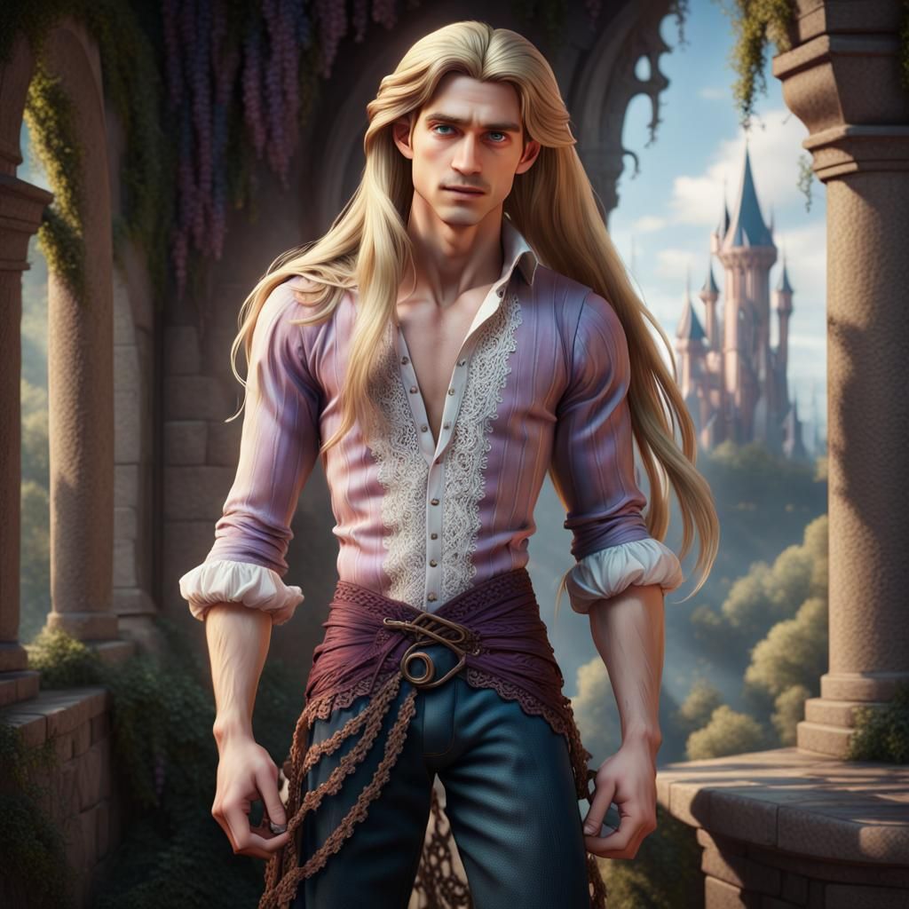 Rapunzerick (Rapunzel as a Disney Prince)