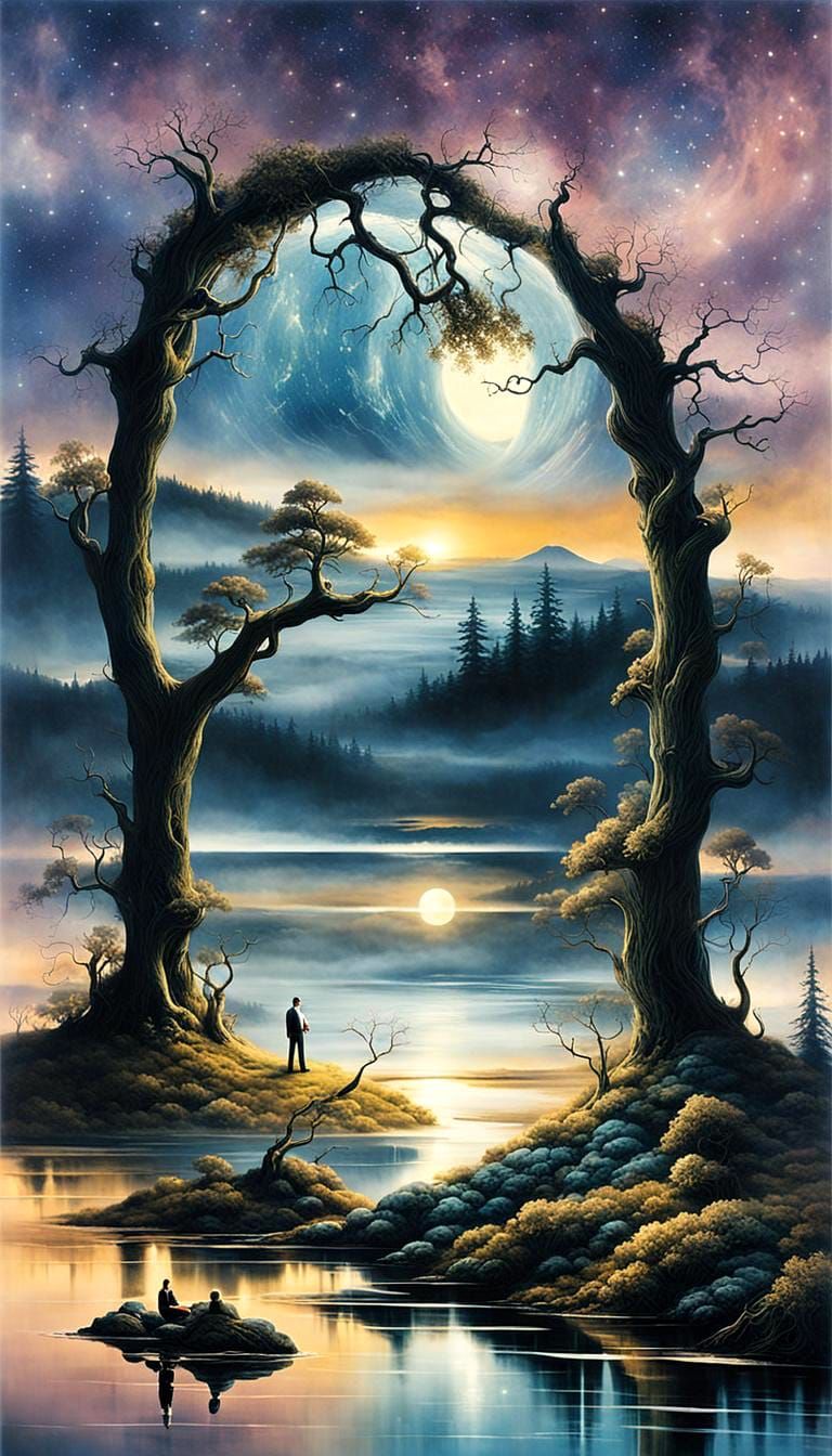 Surreal Stargate Dreamscape by Meg Chikhani