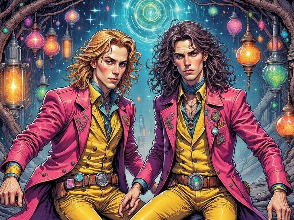 Bill and Ted's Excellent Transdimensional Fight in Comic Sty...