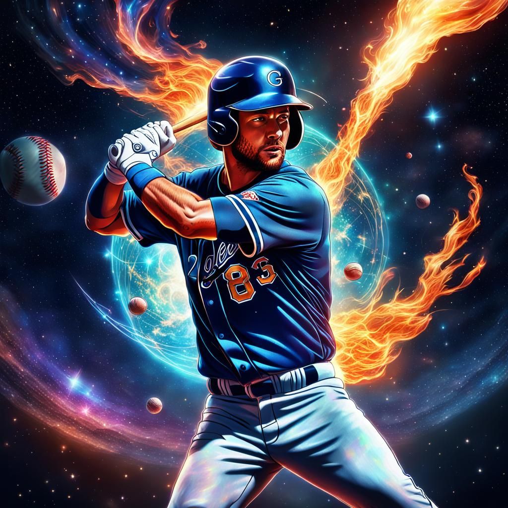 A baseball player